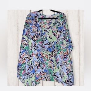 First Love Colorful Leaf Pattern Blouse